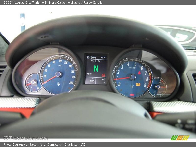 Nero Carbonio (Black) / Rosso Corallo 2009 Maserati GranTurismo S