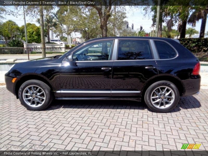 Black / Black/Steel Grey 2006 Porsche Cayenne S Titanium