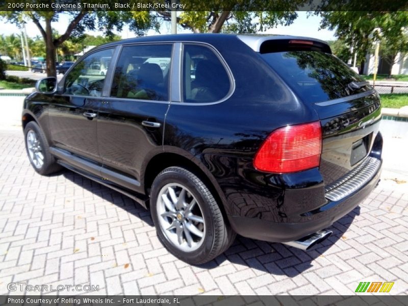 Black / Black/Steel Grey 2006 Porsche Cayenne S Titanium