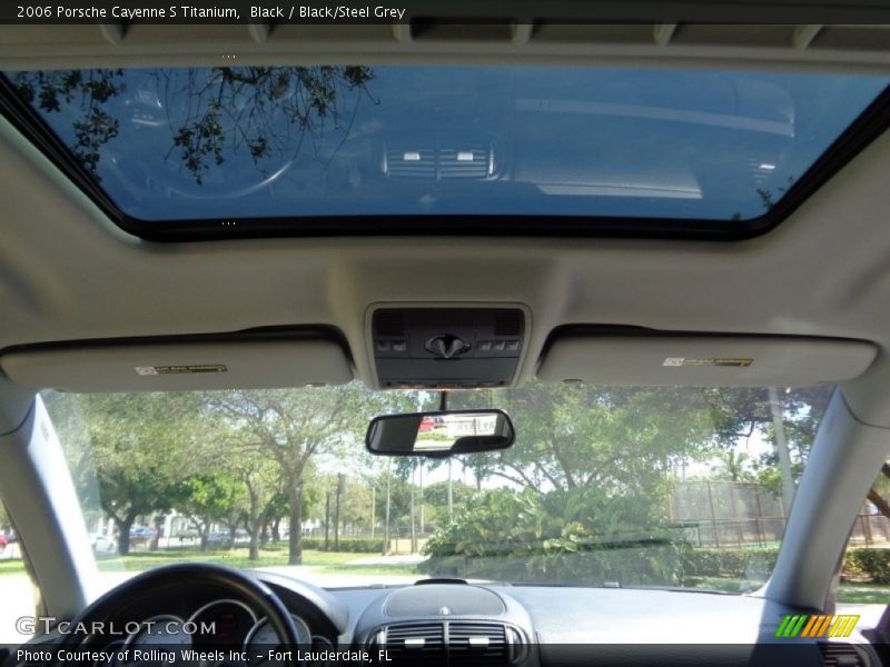 Black / Black/Steel Grey 2006 Porsche Cayenne S Titanium