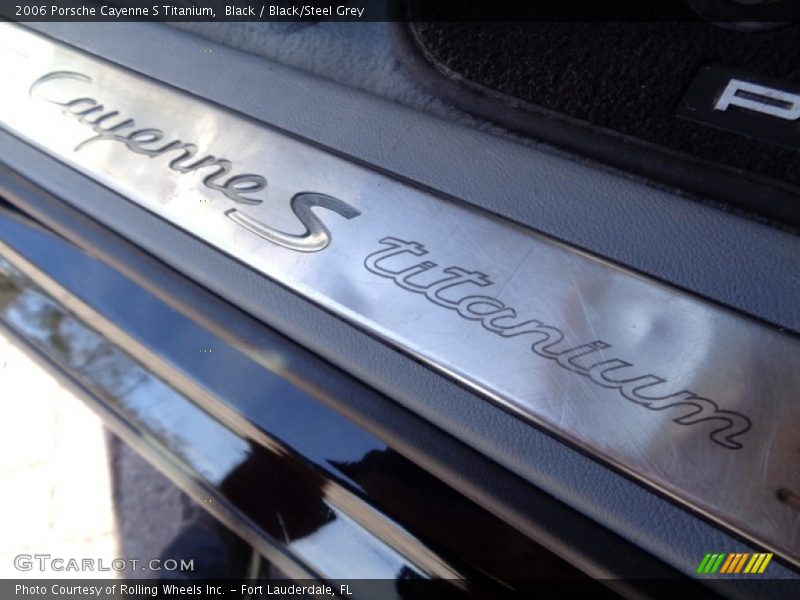 Black / Black/Steel Grey 2006 Porsche Cayenne S Titanium