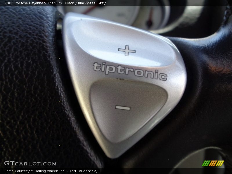 Black / Black/Steel Grey 2006 Porsche Cayenne S Titanium