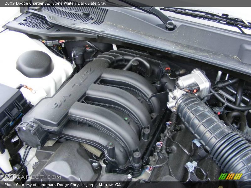 Stone White / Dark Slate Gray 2009 Dodge Charger SE