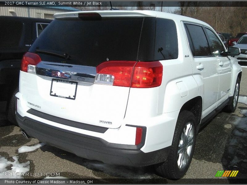 Summit White / Jet Black 2017 GMC Terrain SLE AWD