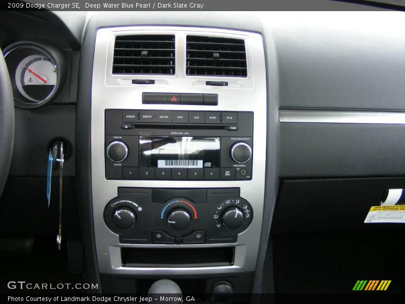 Deep Water Blue Pearl / Dark Slate Gray 2009 Dodge Charger SE