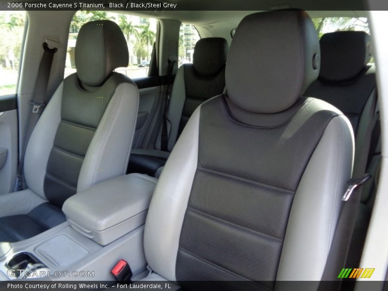 Black / Black/Steel Grey 2006 Porsche Cayenne S Titanium