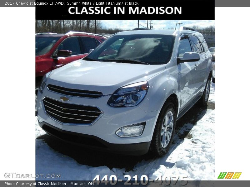 Summit White / Light Titanium/Jet Black 2017 Chevrolet Equinox LT AWD