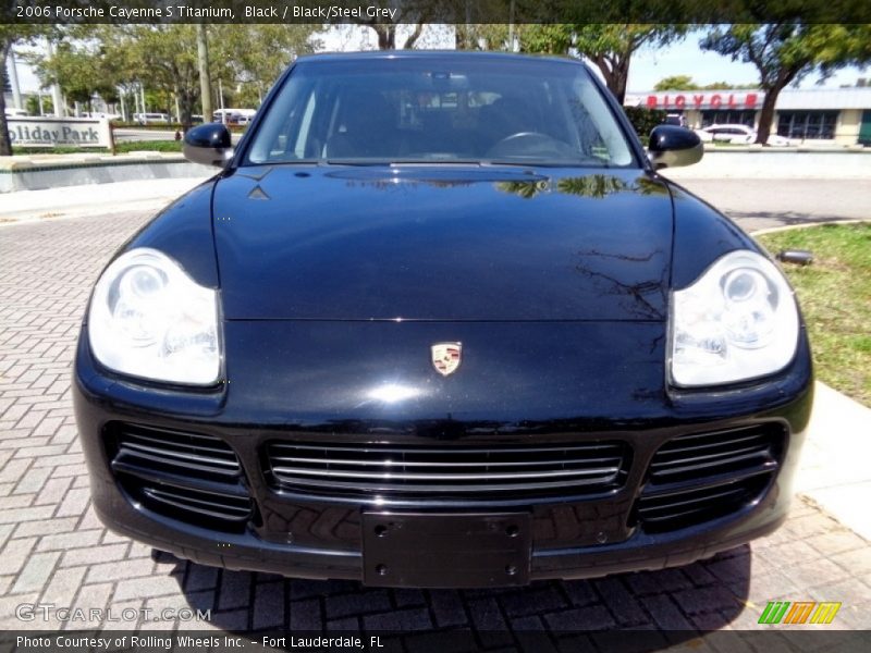 Black / Black/Steel Grey 2006 Porsche Cayenne S Titanium