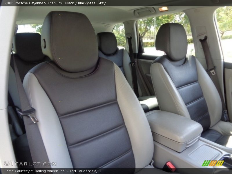Black / Black/Steel Grey 2006 Porsche Cayenne S Titanium