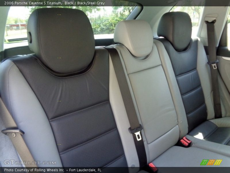 Black / Black/Steel Grey 2006 Porsche Cayenne S Titanium