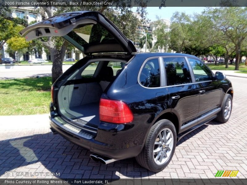 Black / Black/Steel Grey 2006 Porsche Cayenne S Titanium
