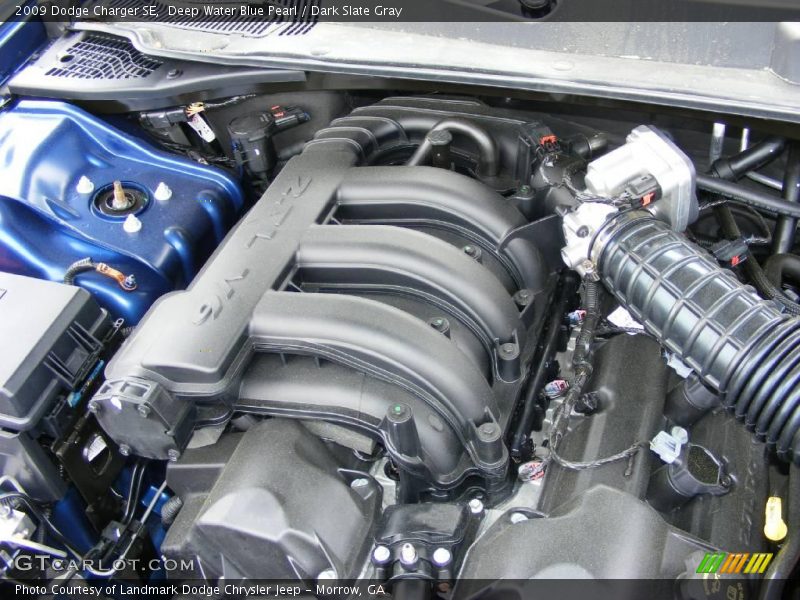 Deep Water Blue Pearl / Dark Slate Gray 2009 Dodge Charger SE