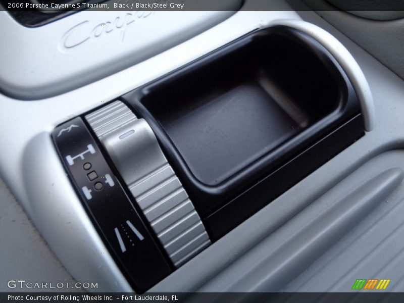 Black / Black/Steel Grey 2006 Porsche Cayenne S Titanium