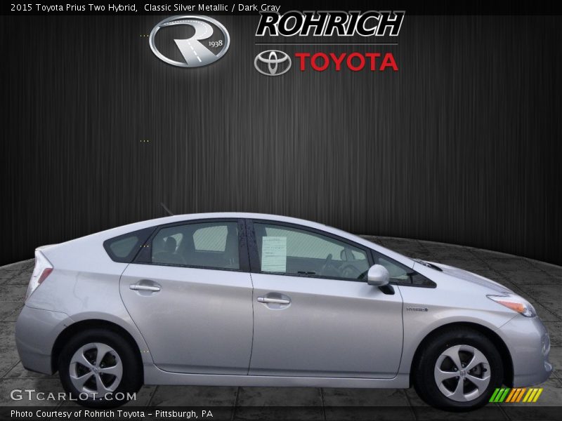 Classic Silver Metallic / Dark Gray 2015 Toyota Prius Two Hybrid