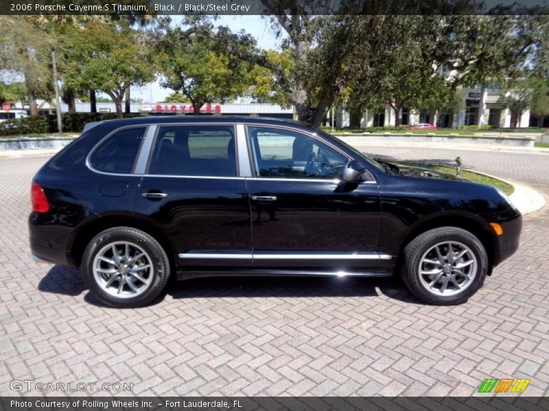 Black / Black/Steel Grey 2006 Porsche Cayenne S Titanium