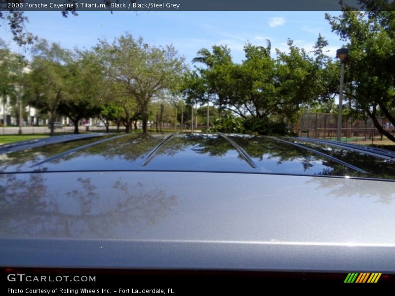 Black / Black/Steel Grey 2006 Porsche Cayenne S Titanium