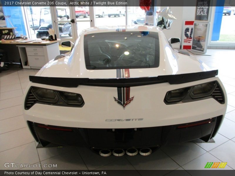 Arctic White / Twilight Blue Edition 2017 Chevrolet Corvette Z06 Coupe