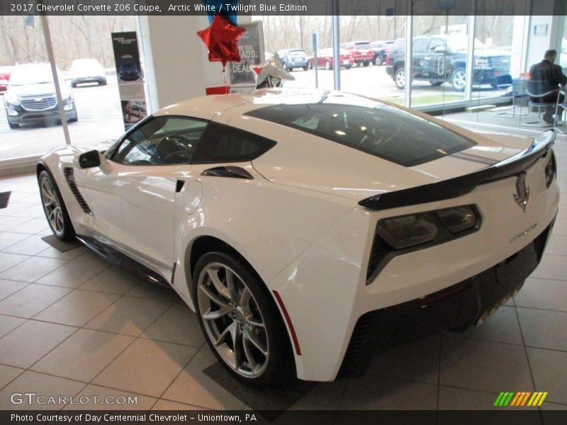 Arctic White / Twilight Blue Edition 2017 Chevrolet Corvette Z06 Coupe