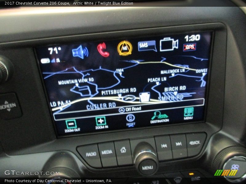 Arctic White / Twilight Blue Edition 2017 Chevrolet Corvette Z06 Coupe