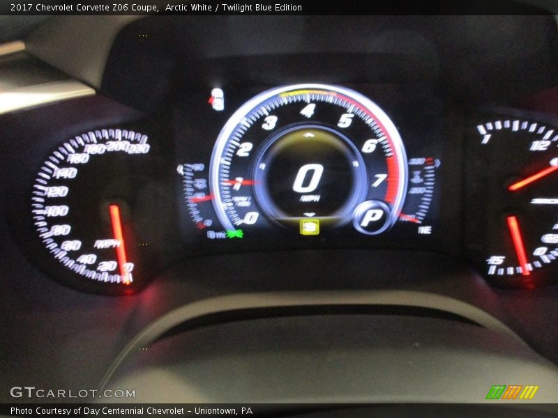 Arctic White / Twilight Blue Edition 2017 Chevrolet Corvette Z06 Coupe