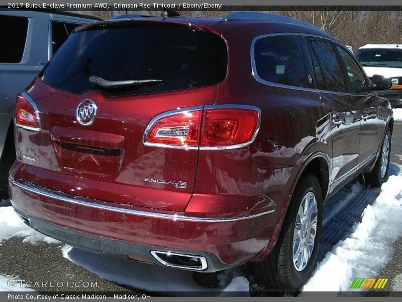 Crimson Red Tintcoat / Ebony/Ebony 2017 Buick Enclave Premium AWD