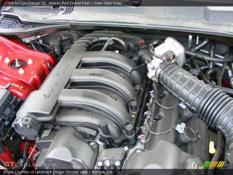 Inferno Red Crystal Pearl / Dark Slate Gray 2009 Dodge Charger SE