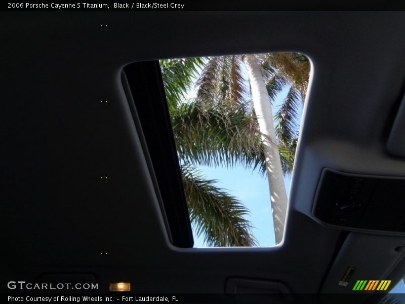 Black / Black/Steel Grey 2006 Porsche Cayenne S Titanium