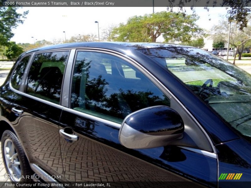 Black / Black/Steel Grey 2006 Porsche Cayenne S Titanium