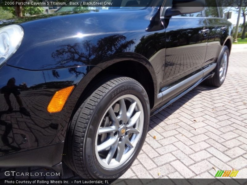 Black / Black/Steel Grey 2006 Porsche Cayenne S Titanium