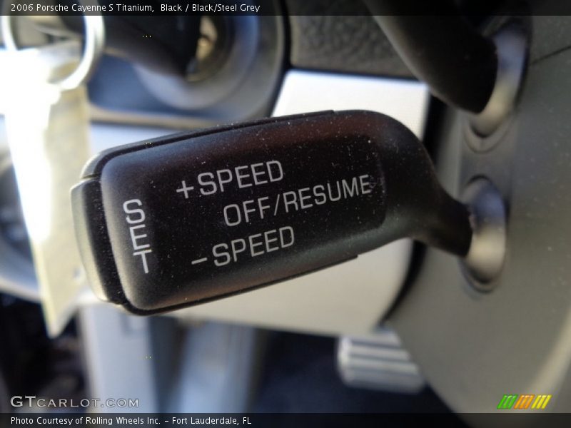 Black / Black/Steel Grey 2006 Porsche Cayenne S Titanium