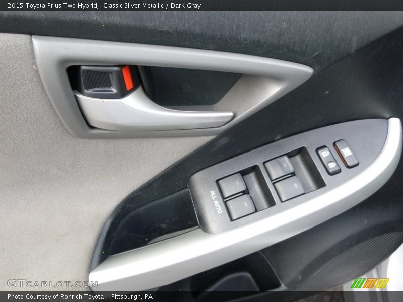 Classic Silver Metallic / Dark Gray 2015 Toyota Prius Two Hybrid