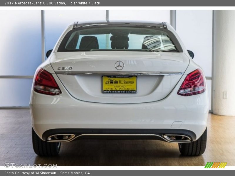 Polar White / Black 2017 Mercedes-Benz C 300 Sedan