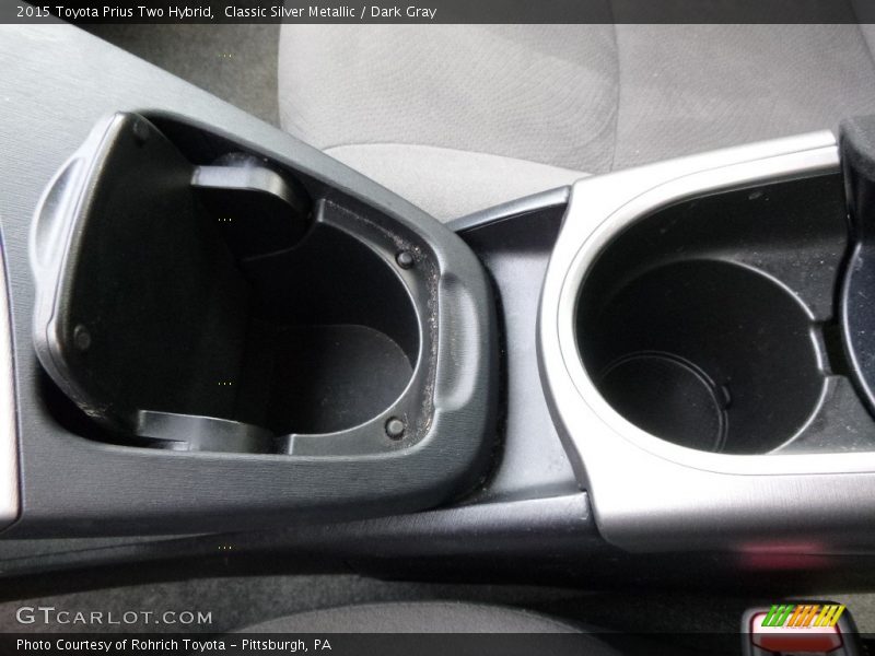 Classic Silver Metallic / Dark Gray 2015 Toyota Prius Two Hybrid