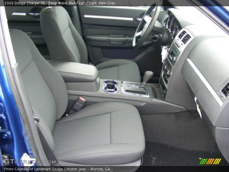 Deep Water Blue Pearl / Dark Slate Gray 2009 Dodge Charger SE