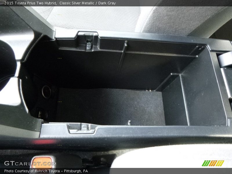Classic Silver Metallic / Dark Gray 2015 Toyota Prius Two Hybrid