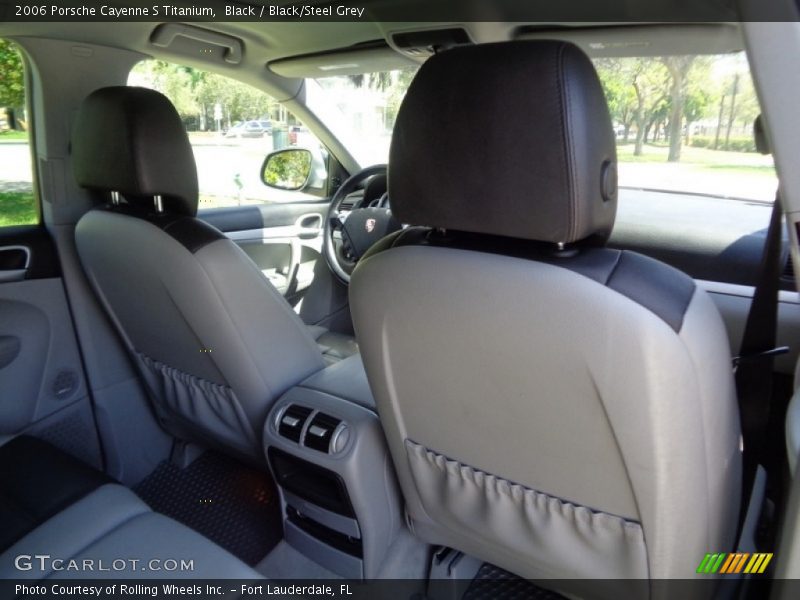 Black / Black/Steel Grey 2006 Porsche Cayenne S Titanium