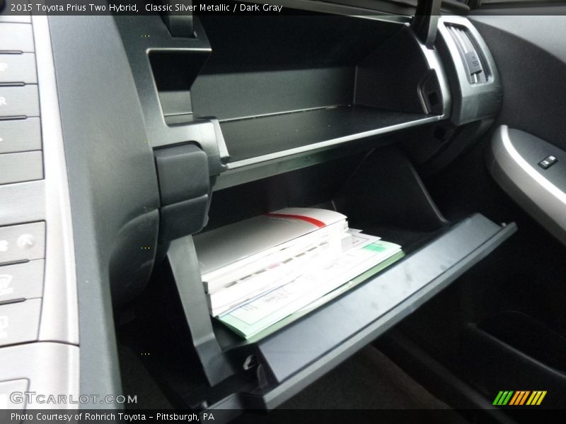 Classic Silver Metallic / Dark Gray 2015 Toyota Prius Two Hybrid
