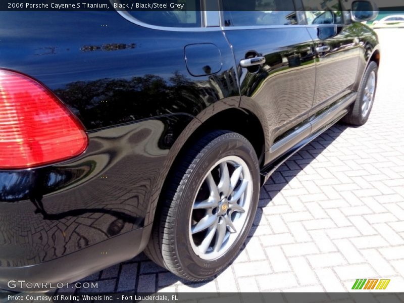 Black / Black/Steel Grey 2006 Porsche Cayenne S Titanium