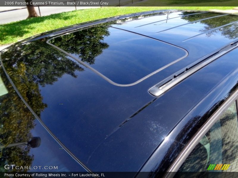 Black / Black/Steel Grey 2006 Porsche Cayenne S Titanium