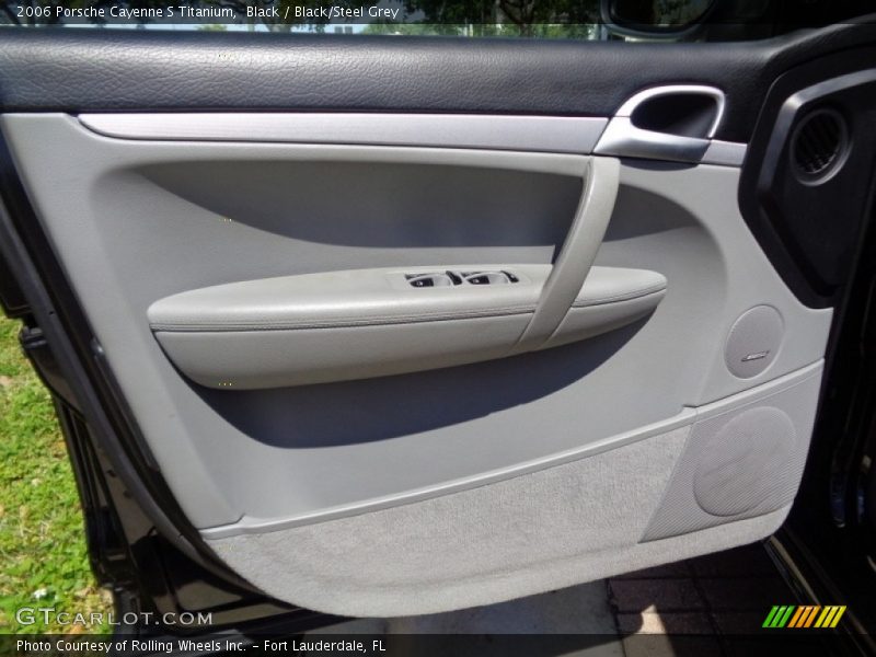 Black / Black/Steel Grey 2006 Porsche Cayenne S Titanium