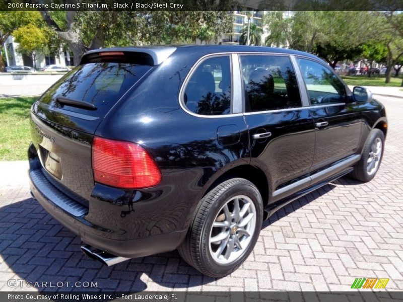 Black / Black/Steel Grey 2006 Porsche Cayenne S Titanium