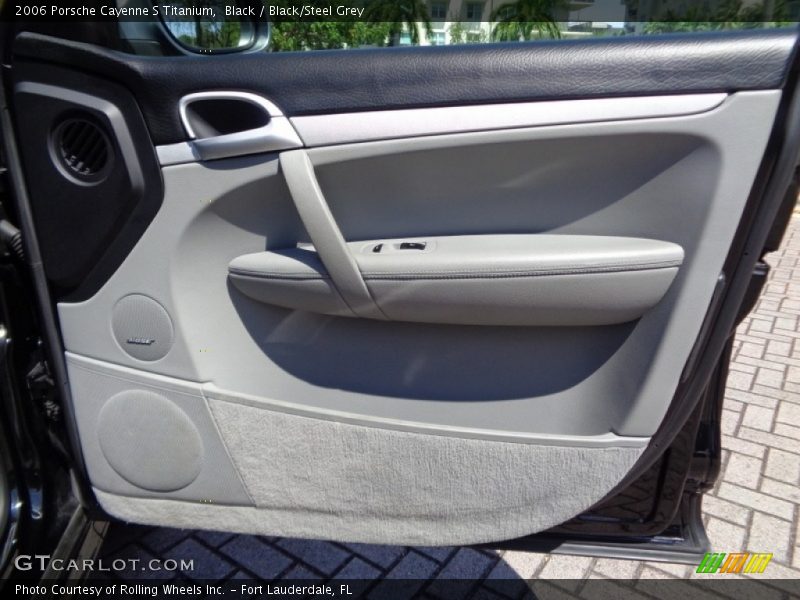 Black / Black/Steel Grey 2006 Porsche Cayenne S Titanium