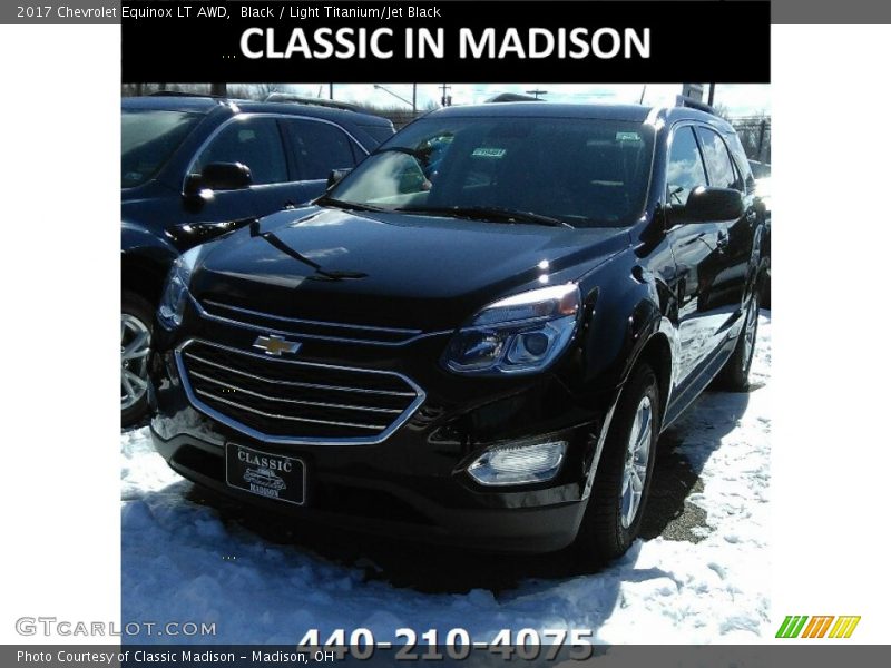 Black / Light Titanium/Jet Black 2017 Chevrolet Equinox LT AWD