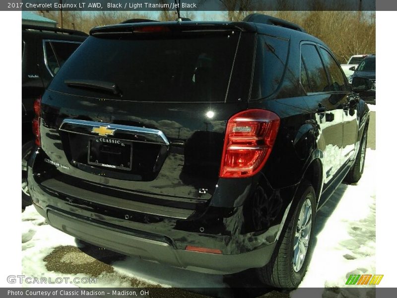 Black / Light Titanium/Jet Black 2017 Chevrolet Equinox LT AWD