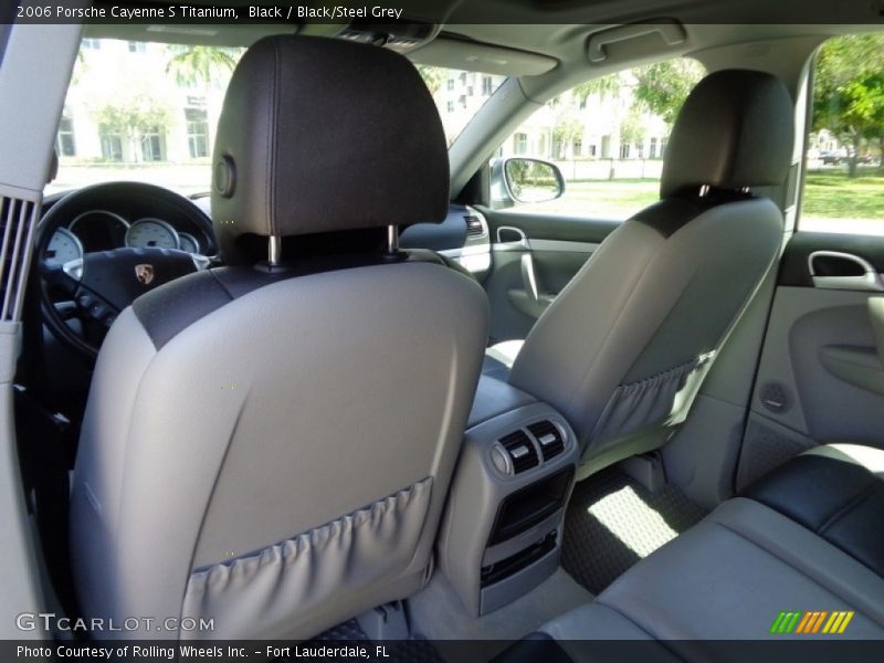 Black / Black/Steel Grey 2006 Porsche Cayenne S Titanium
