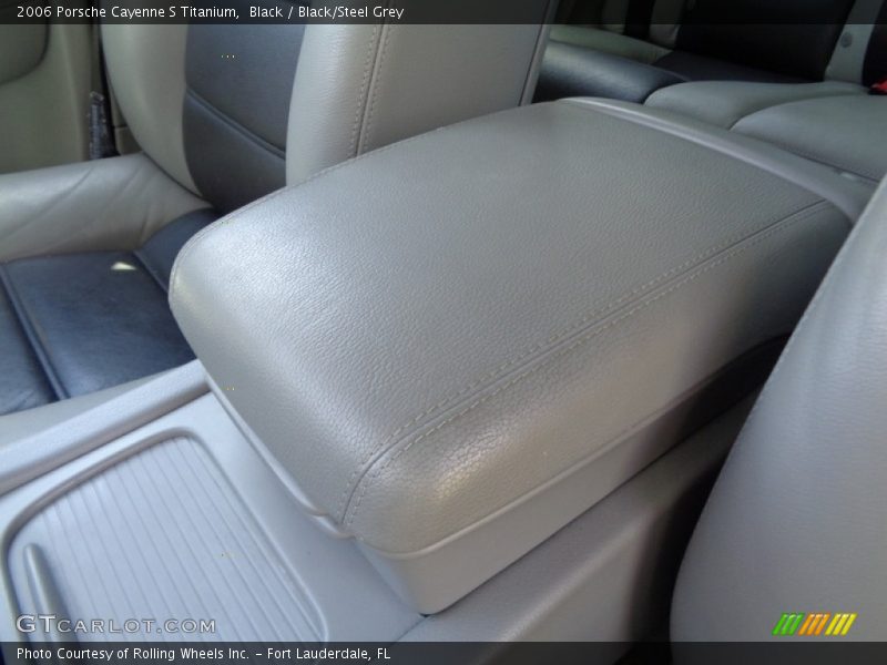 Black / Black/Steel Grey 2006 Porsche Cayenne S Titanium