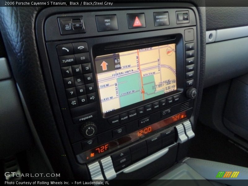 Black / Black/Steel Grey 2006 Porsche Cayenne S Titanium