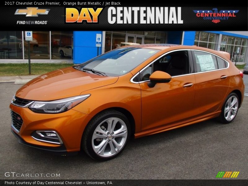 Orange Burst Metallic / Jet Black 2017 Chevrolet Cruze Premier