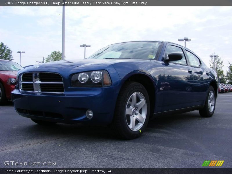 Deep Water Blue Pearl / Dark Slate Gray/Light Slate Gray 2009 Dodge Charger SXT