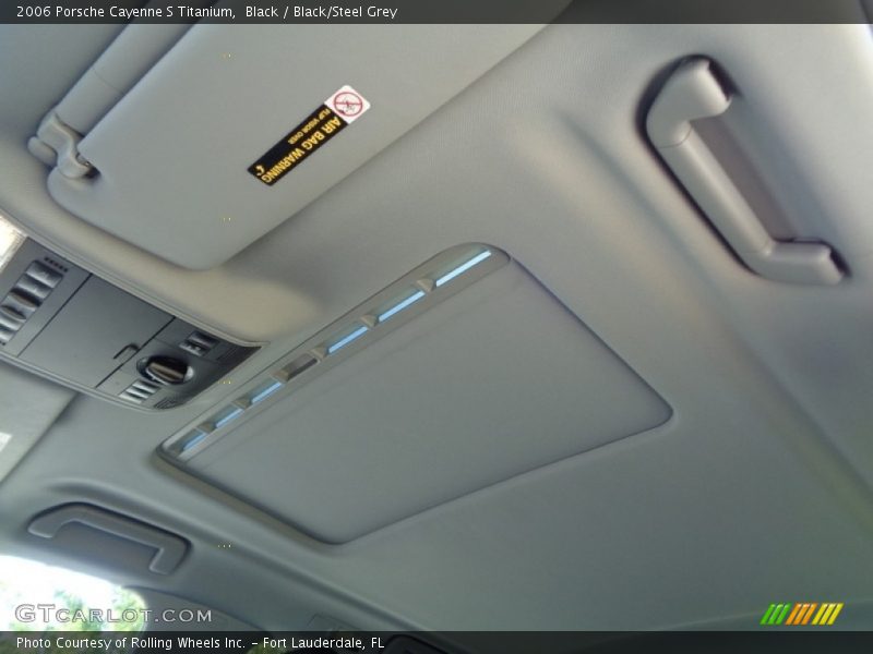 Black / Black/Steel Grey 2006 Porsche Cayenne S Titanium